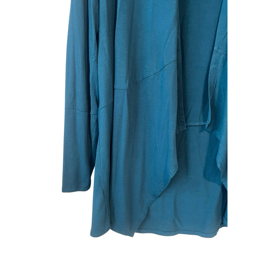 AB Studio Women's Cardigan Teal Extra Small Long Sleeve Duster - Picture 5 of 11